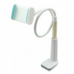 Wholesale Universal Flexible Long Arm Table Desk Bed Mount Holder (White Blue)